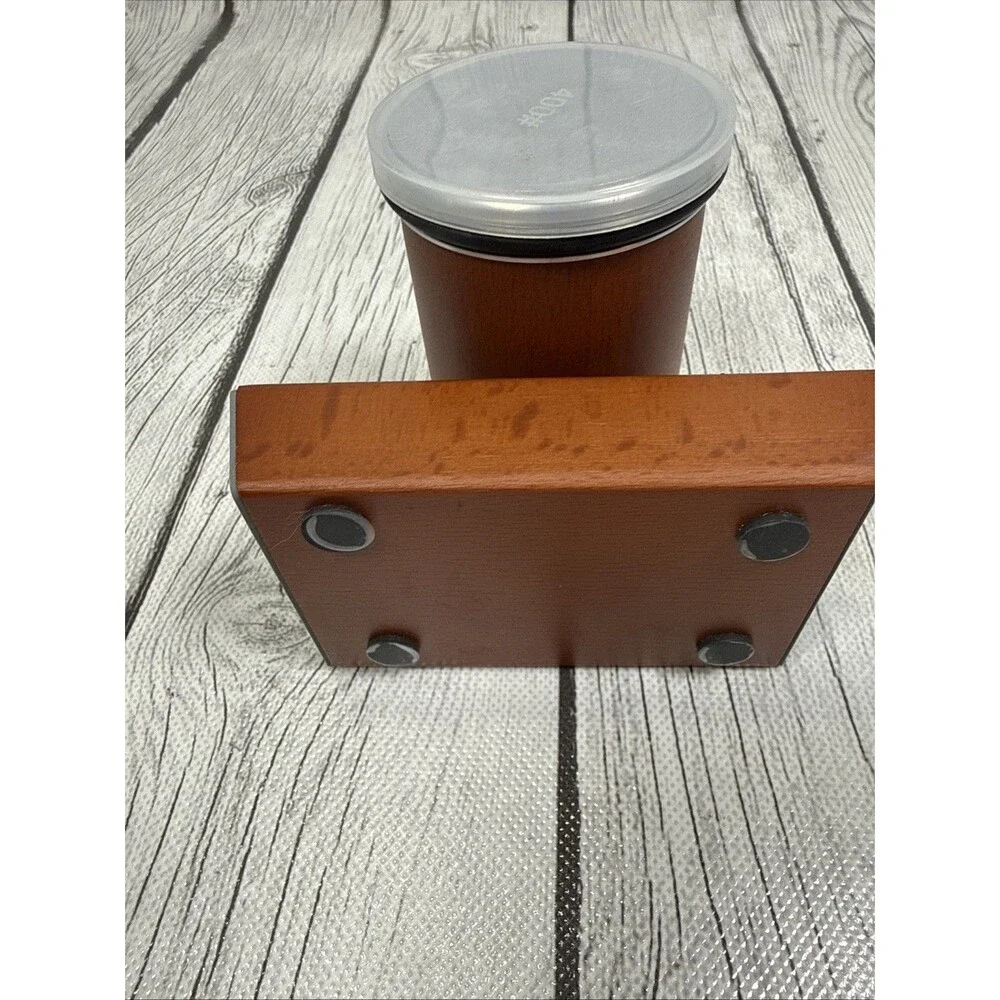 Rolling Knife Sharpener Set with 15 & 20 Degree Magnetic Angle Block Wood